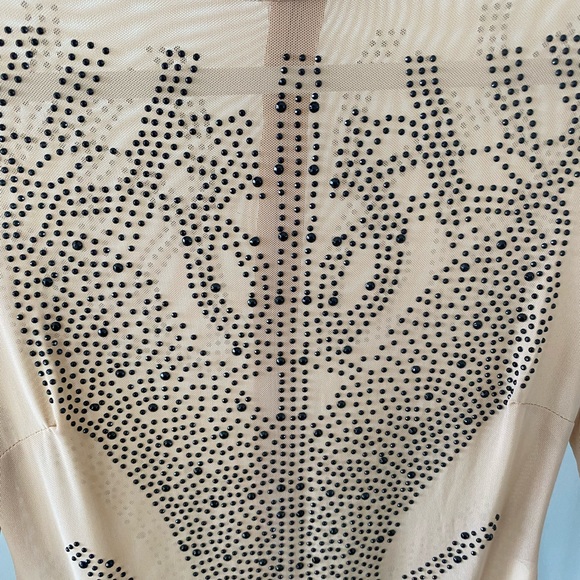 One piece sheer beaded bodysuit - Picture 4 of 4